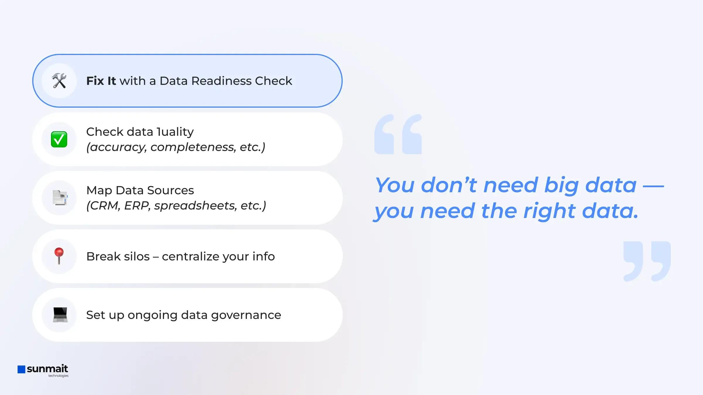 How to Fix It: Start with a Data Readiness Check